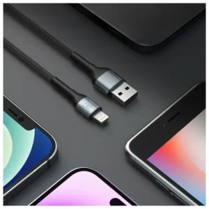 Kabel 3MK Hyper Cable N-SERIES USB-A / Lightning 1m 5V/2.4A 12W czarny