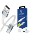 Kabel 3MK Hyper Cable N-SERIES USB-A / USB-C 1m 9V/2A 18W biały