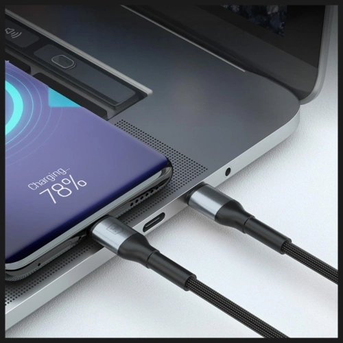 Kabel 3MK Hyper Cable N-SERIES USB-A / USB-C 1m 9V/2A 18W czarny