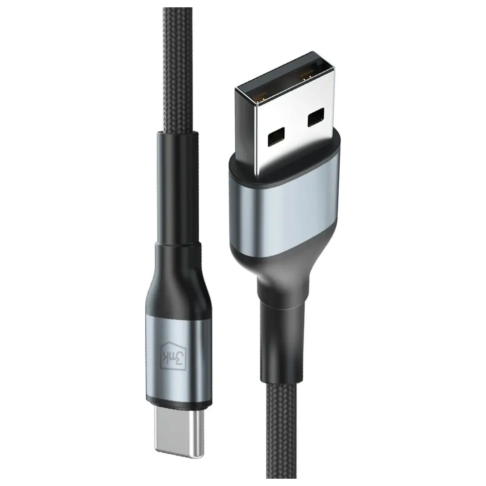 Kabel 3MK Hyper Cable N-SERIES USB-A / USB-C 2m 9V/2A 18W czarny