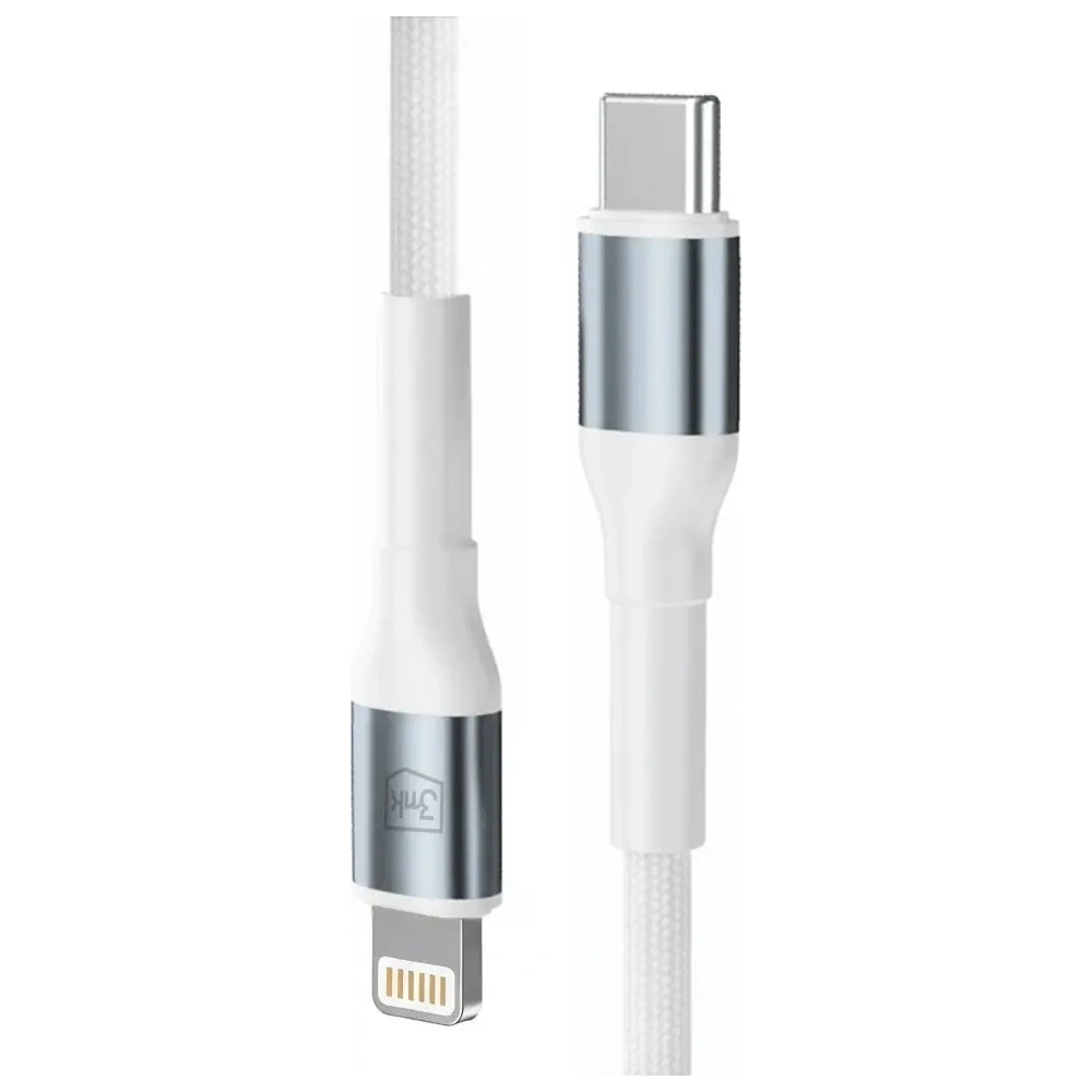 Kabel 3MK Hyper Cable N-SERIES USB-C / Lightning 1m 9V/2A 20W biały