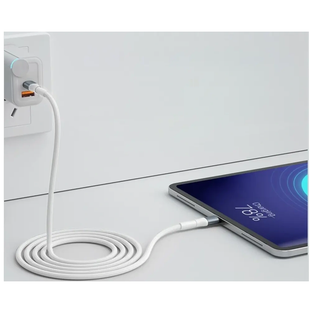 Kabel 3MK Hyper Cable N-SERIES USB-C / USB-C 1m 20V/3A 60W biały