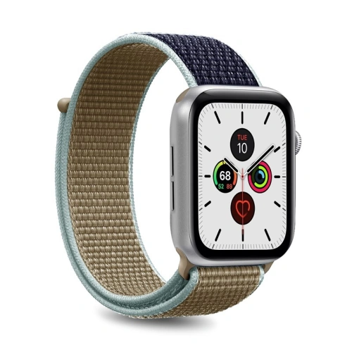 Kup Nylonarmband PURO Band Apple Watch 4/5/6/7/SE/8/9/Ultra 44/45/49mm (Khaki/Marineblau) - PUR195KHK - {ean13} - Sklep Home Screen