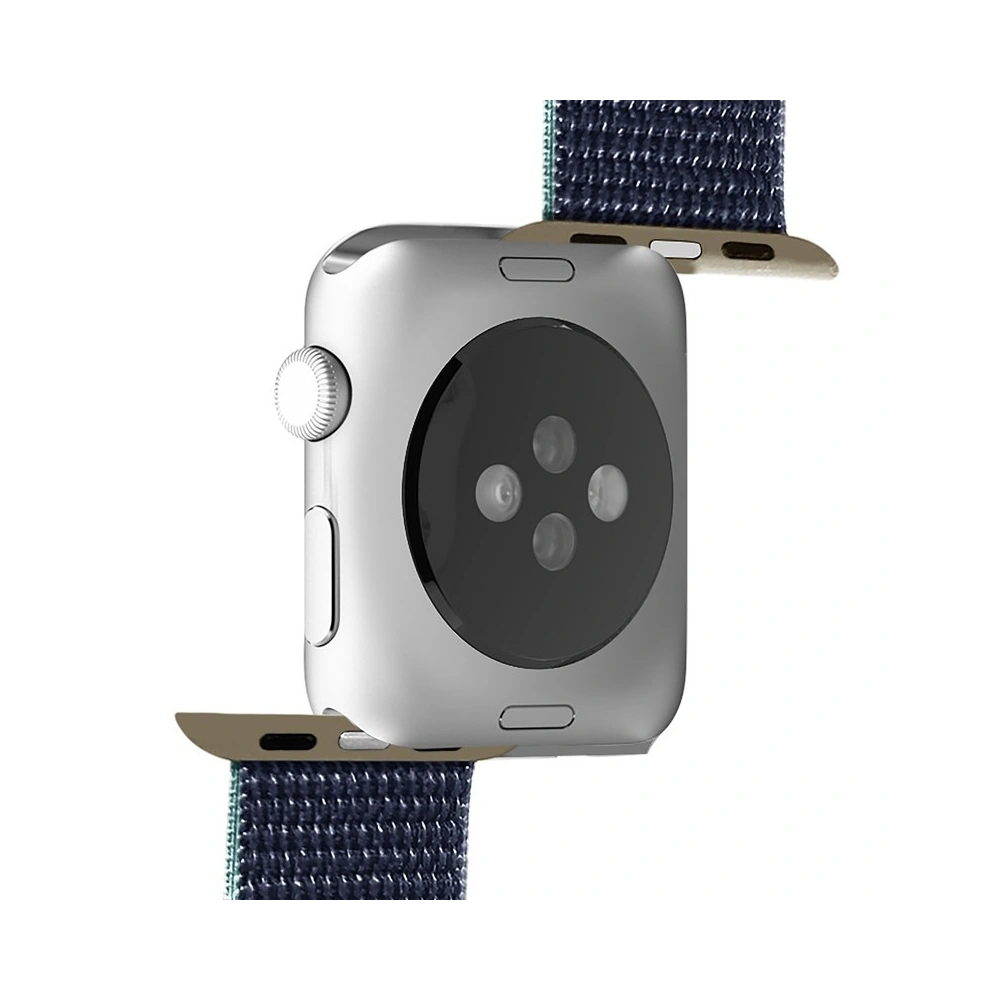 Nylonowy pasek PURO Band Apple Watch 4/5/6/7/SE/8/9/Ultra 44/45/49mm (Khaki/Granatowy)