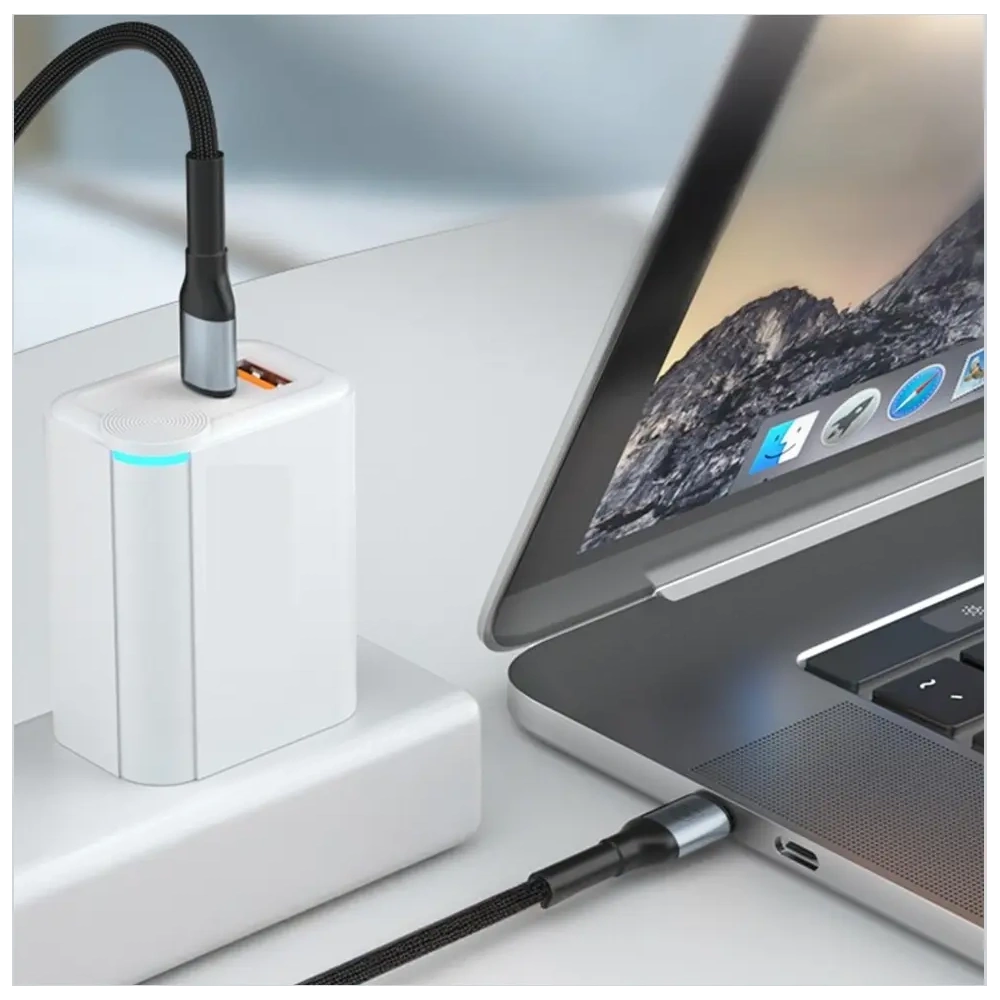 Kabel 3MK Hyper Cable N-SERIES USB-C / USB-C 1m 20V/5A 100W czarny