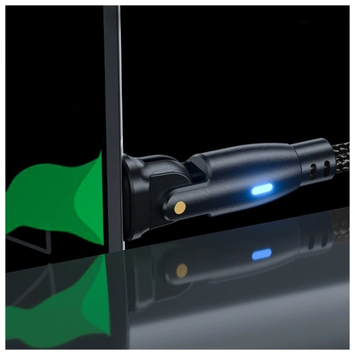 Kabel 3MK Hyper Cable N-SERIES USB-C / USB-C 2m 20V/3A 60W obrotowy czarny