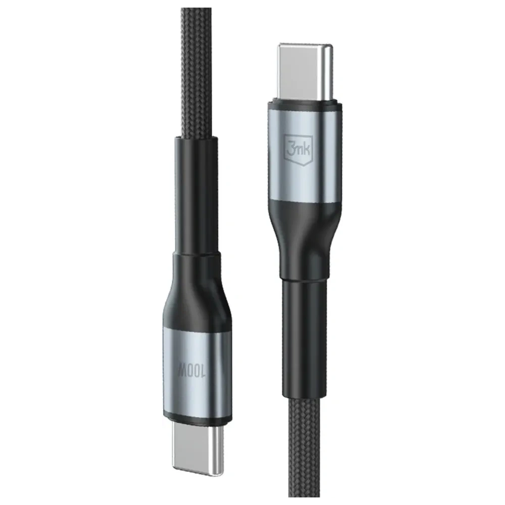Kabel 3MK Hyper Cable N-SERIES USB-C / USB-C 2m 20V/5A 100W czarny