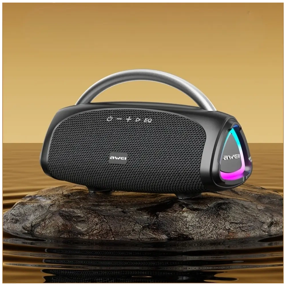 Głośnik bezprzewodowy AWEI KA39 100W Bluetooth 5.3 przenośny zewnętrzny czarny