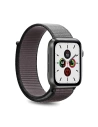 Nylon szíj PURO Band Apple Watch 4/5/6/7/SE/8/9/Ultra 44/45/49mm (Szürke/Fekete)