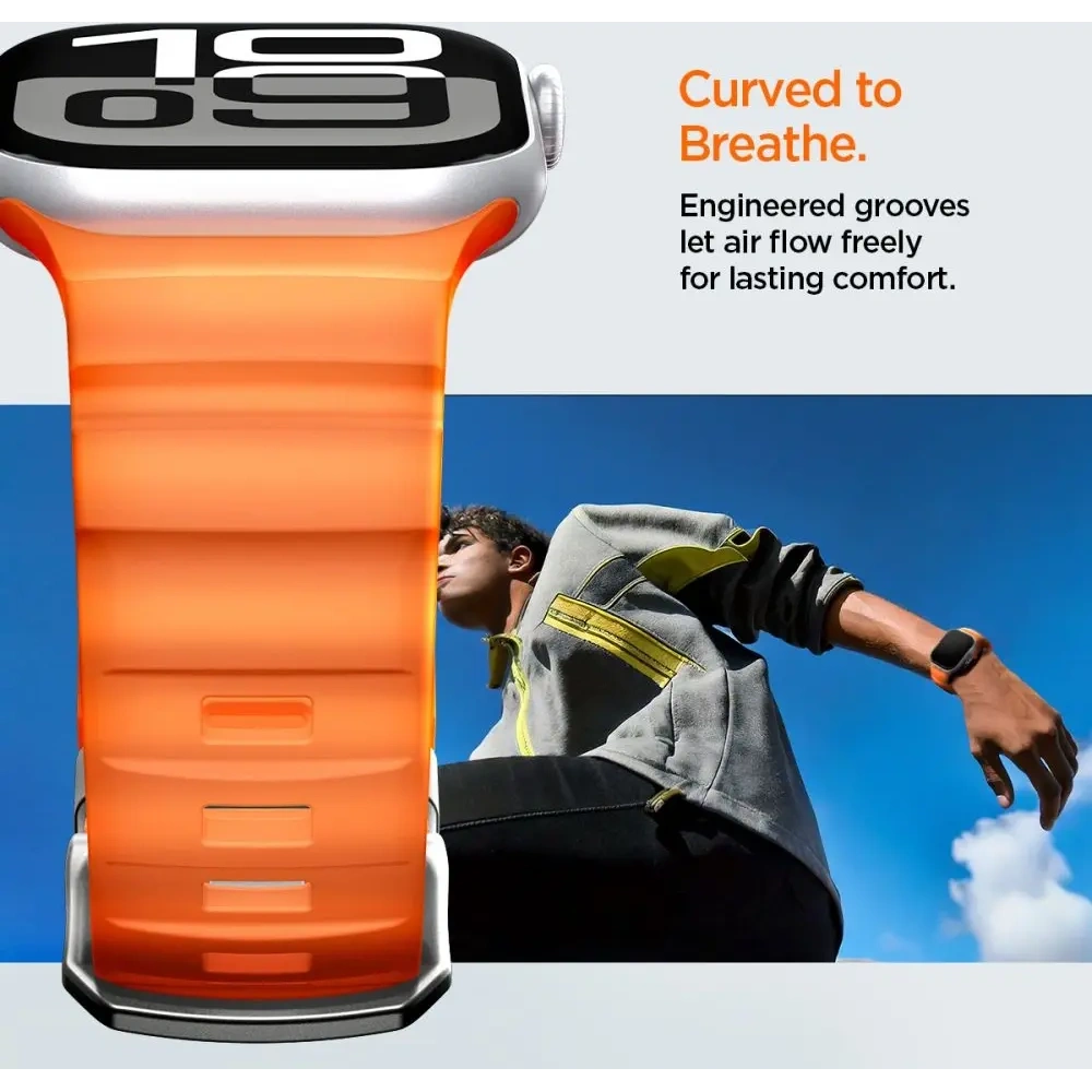 Pasek Spigen WBS2 Band Apple Watch 8 / 9 / 10 / 11 / Se / Ultra (44 / 45 / 46 / 49 Mm) Orange