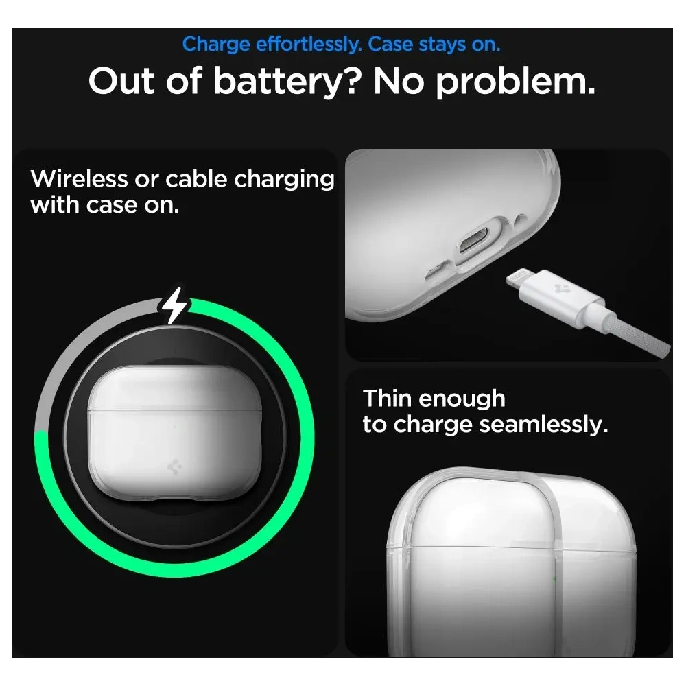 Etui Spigen Liquid Crystal Apple AirPods Pro 3 Crystal Clear