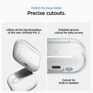 Etui Spigen Liquid Crystal Apple AirPods Pro 3 Crystal Clear Etui Spigen Liquid Crystal Apple AirPods Pro 3 Crystal Clear