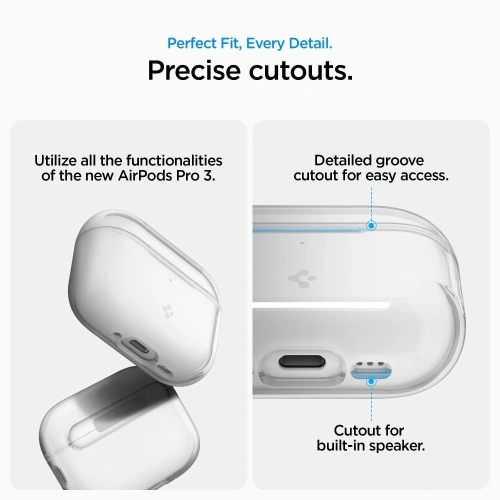 Etui Spigen Liquid Crystal Apple AirPods Pro 3 Crystal Clear Etui Spigen Liquid Crystal Apple AirPods Pro 3 Crystal Clear