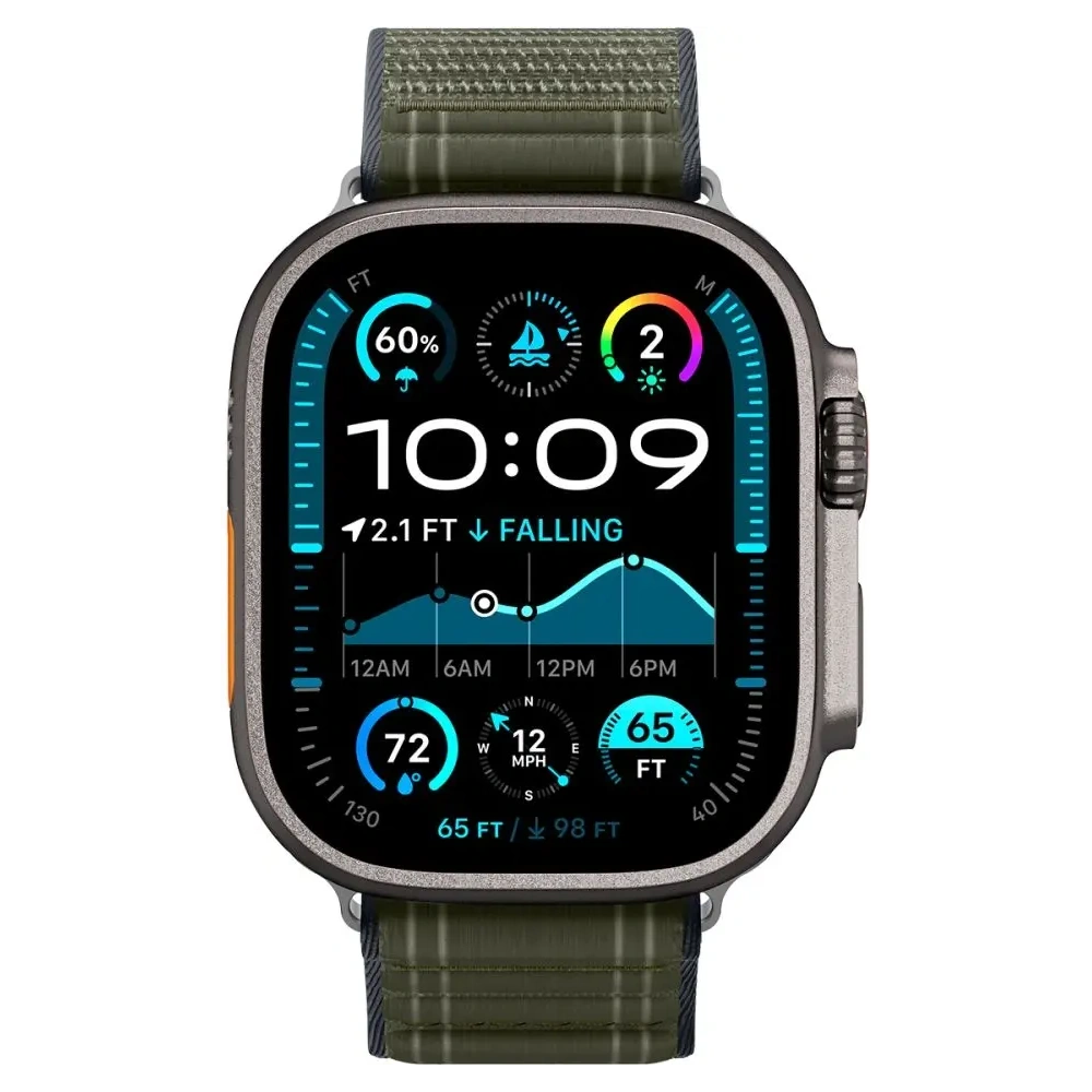 Pasek Spigen WBF0 Band Apple Watch 8 / 9 / 10 / 11 / Se / Ultra (44 / 45 / 46 / 49 Mm) Green