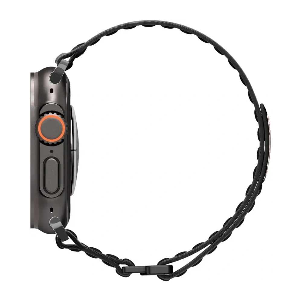 Pasek Spigen WBF0 Band Apple Watch 8 / 9 / 10 / 11 / Se / Ultra (44 / 45 / 46 / 49 Mm) Black