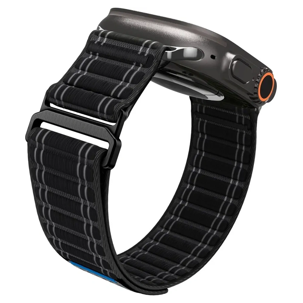 Pasek Spigen WBF0 Band Apple Watch 8 / 9 / 10 / 11 / Se / Ultra (44 / 45 / 46 / 49 Mm) Black