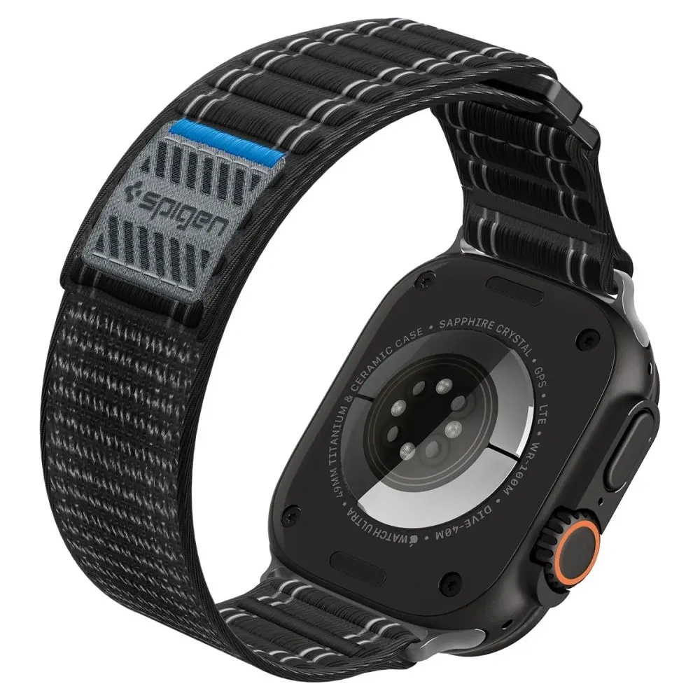 Pasek Spigen WBF0 Band Apple Watch 8 / 9 / 10 / 11 / Se / Ultra (44 / 45 / 46 / 49 Mm) Black