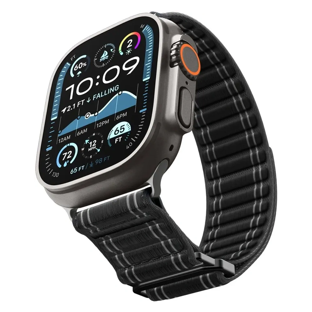 Pasek Spigen WBF0 Band Apple Watch 8 / 9 / 10 / 11 / Se / Ultra (44 / 45 / 46 / 49 Mm) Black