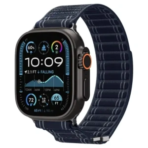 Pasek Spigen WBF0 Band Apple Watch 8 / 9 / 10 / 11 / Se / Ultra (44 / 45 / 46 / 49 Mm) Navy Pasek Spigen WBF0 Band Apple Watch 8 / 9 / 10 / 11 / Se / Ultra (44 / 45 / 46 / 49 Mm) Navy