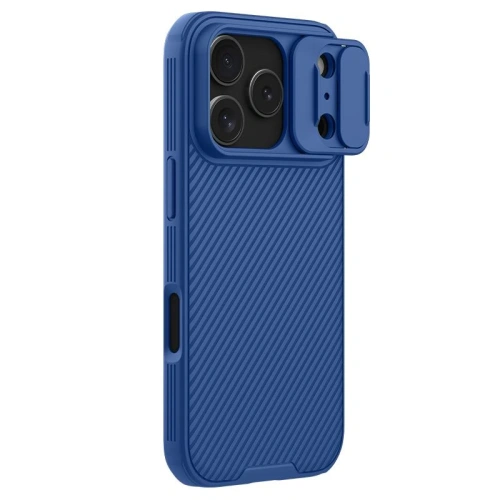 Etui Nillkin Camshield Pro z osłoną aparatu iPhone 17 Pro Blue / Niebieski Etui Nillkin Camshield Pro z osłoną aparatu iPhone 17 Pro Blue / Niebieski