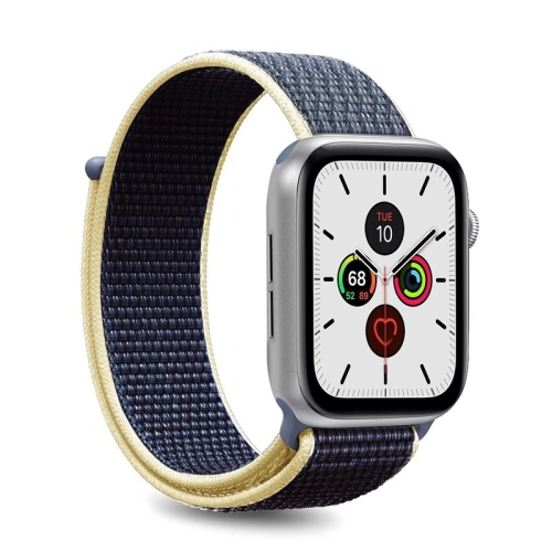 Kup Curea din nylon PURO Band Apple Watch 4/5/6/7/SE/8/9/Ultra 44/45/49mm (Albastru) - PUR199BLU - {ean13} - Sklep Home Screen