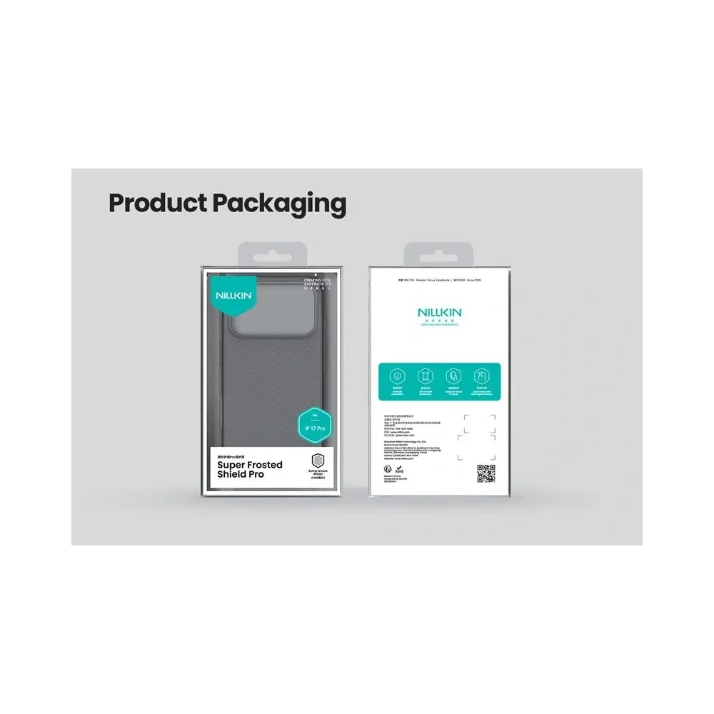 Etui Nillkin Super Shield Pro iPhone 17 Pro Transparent Black / Przezroczysty Czarny