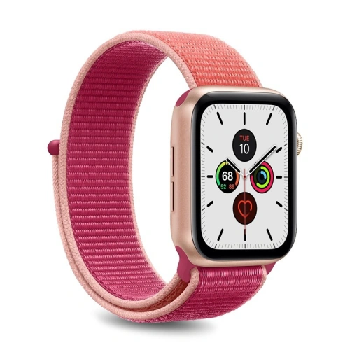 Kup Panglica din nylon PURO Band Apple Watch 4/5/6/7/SE/8/9/Ultra 44/45/49mm (Coral/Roz) - PUR200PNK - {ean13} - Sklep Home Screen