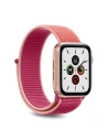 Panglica din nylon PURO Band Apple Watch 4/5/6/7/SE/8/9/Ultra 44/45/49mm (Coral/Roz)