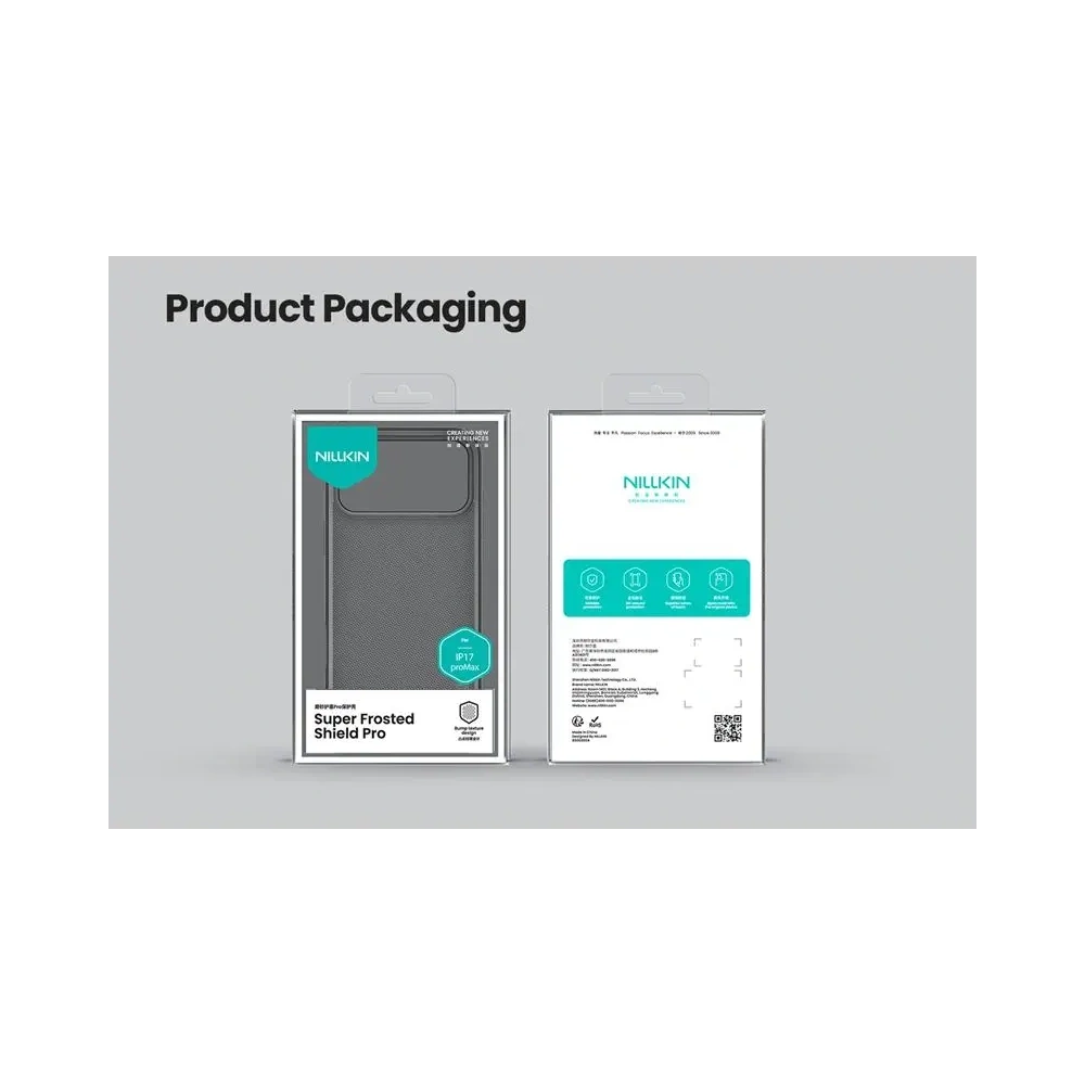 Etui Nillkin Super Shield Pro iPhone 17 Pro Max, Przezroczysty Czarny