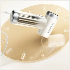 Wielofunkcyjny wiatrak AWEI F40 3w1 3300mAh biały