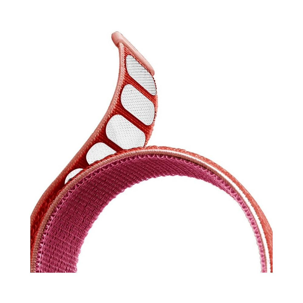 Nylonowy pasek PURO Band Apple Watch 4/5/6/7/SE/8/9/Ultra 44/45/49mm (Koralowy/Różowy)