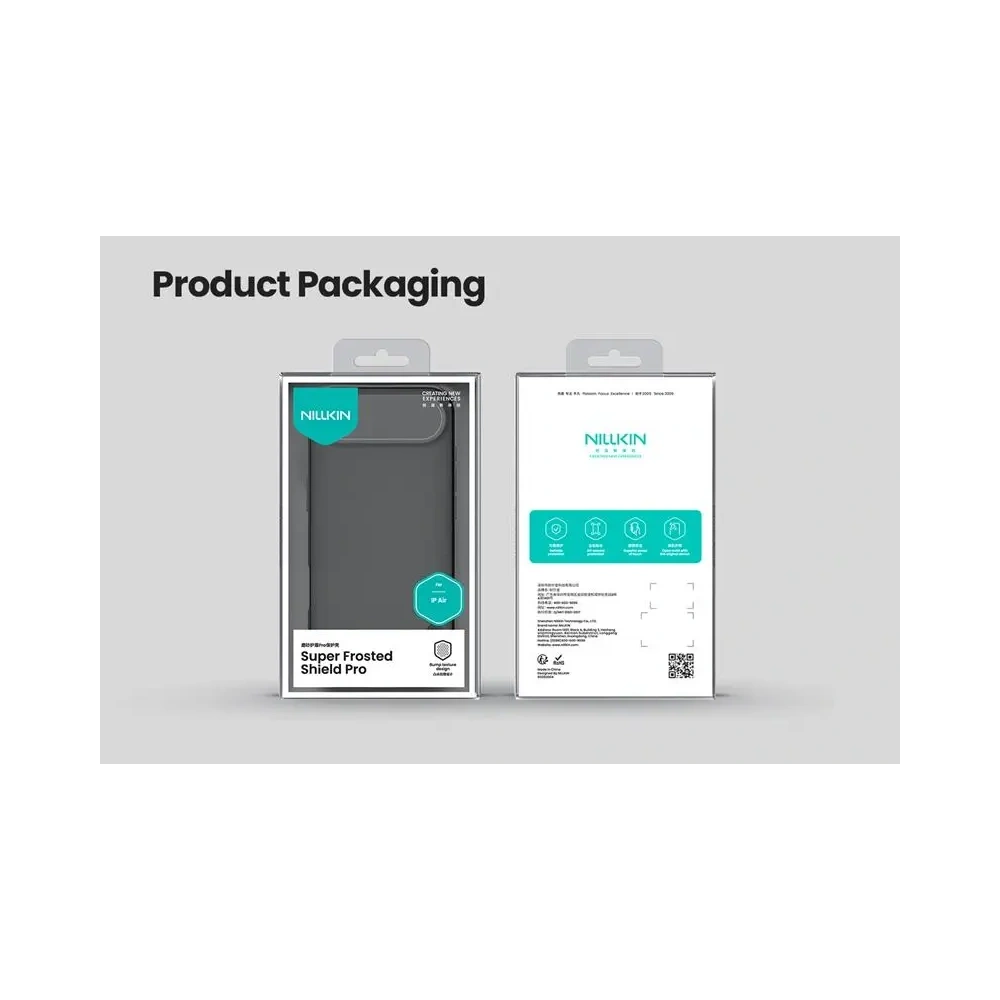 Etui Nillkin Super Shield Pro iPhone 17 Air Transparent Black / Przezroczysty Czarny