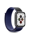 Nylonový pásku PURO Band Apple Watch 4/5/6/7/SE/8/9/Ultra 44/45/49mm (Námořnická modř/Černá)