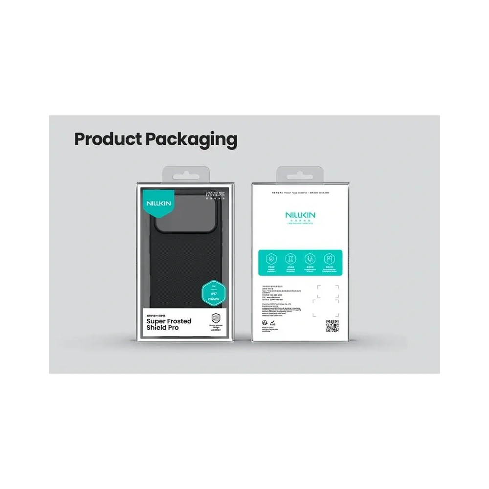 Etui Nillkin Super Shield Pro iPhone 17 Pro Max, Titanium Gray / Szary