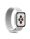 Nylon szíj PURO Band Apple Watch 4/5/6/7/SE/8/9/Ultra 44/45/49mm (Fehér)