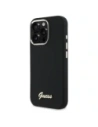 Etui Guess do Apple iPhone 16 Pro hardcase Silicone Script Metal Logo & Frame czarny Etui Guess do Apple iPhone 16 Pro hardcase Silicone Script Metal Logo & Frame czarny