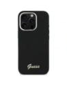 Etui Guess do Apple iPhone 16 Pro hardcase Silicone Script Metal Logo & Frame czarny Etui Guess do Apple iPhone 16 Pro hardcase Silicone Script Metal Logo & Frame czarny