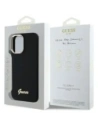 Etui Guess do Apple iPhone 16 Plus hardcase Silicone Script Metal Logo & Frame czarny