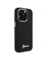 Etui Guess do Apple iPhone 16 Pro Max hardcase Silicone Script Metal Logo & Frame czarny