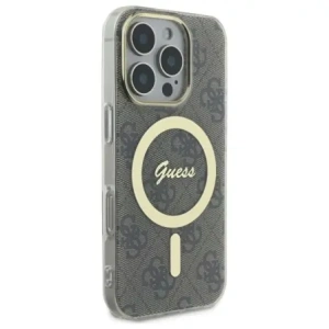 Etui Guess do Apple iPhone 16 Pro hardcase IML 4G MagSafe brązowy Etui Guess do Apple iPhone 16 Pro hardcase IML 4G MagSafe brązowy