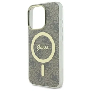 Etui Guess do Apple iPhone 16 Pro hardcase IML 4G MagSafe brązowy Etui Guess do Apple iPhone 16 Pro hardcase IML 4G MagSafe brązowy