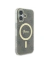 Etui Guess do Apple iPhone 16 hardcase IML 4G MagSafe brązowy Etui Guess do Apple iPhone 16 hardcase IML 4G MagSafe brązowy