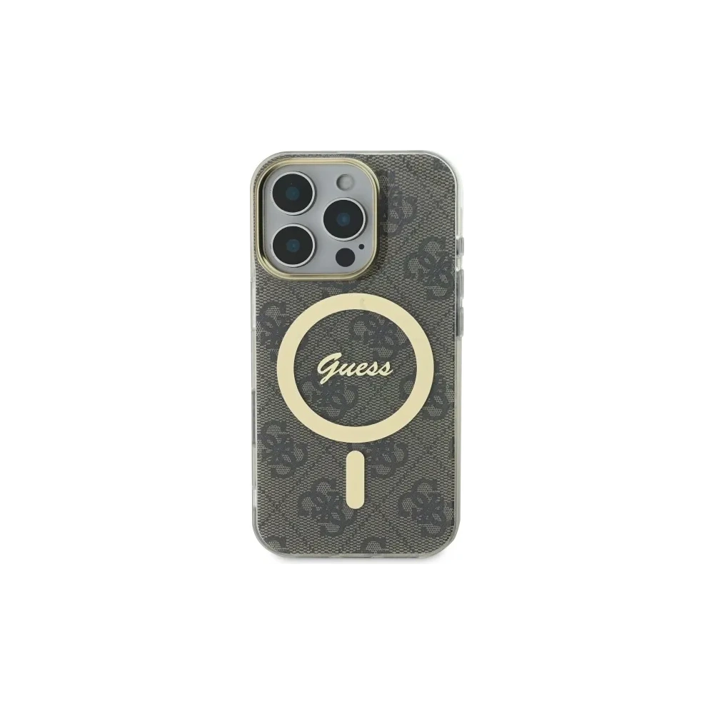Etui Guess do Apple iPhone 16 Pro Max hardcase IML 4G MagSafe brązowy