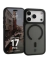 Etui z pierścieniem magnetycznym Bizon Case MatteO do Apple iPhone 17 Pro przydymione-czarne Etui z pierścieniem magnetycznym Bizon Case MatteO do Apple iPhone 17 Pro przydymione-czarne