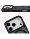 Etui z pierścieniem magnetycznym Bizon Case MatteO do Apple iPhone 17 Pro przydymione-czarne Etui z pierścieniem magnetycznym Bizon Case MatteO do Apple iPhone 17 Pro przydymione-czarne