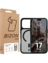Etui z pierścieniem magnetycznym Bizon Case MatteO do Apple iPhone 17 Pro przydymione-czarne Etui z pierścieniem magnetycznym Bizon Case MatteO do Apple iPhone 17 Pro przydymione-czarne