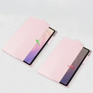 Etui z klapką Bizon Case Tab Clear Matt do Samsung Galaxy Tab S11 różowe Etui z klapką Bizon Case Tab Clear Matt do Samsung Galaxy Tab S11 różowe