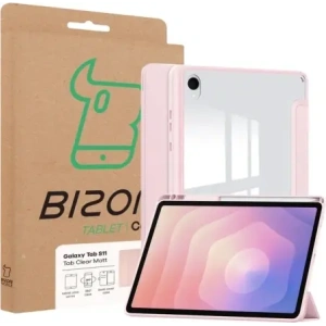 Etui z klapką Bizon Case Tab Clear Matt do Samsung Galaxy Tab S11 różowe Etui z klapką Bizon Case Tab Clear Matt do Samsung Galaxy Tab S11 różowe