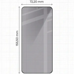 Prywatyzujące szkło hartowane Bizon Glass Edge Shadow Duo do Samsung Galaxy S25+ Plus / S24+ Plus przyciemniane z czarną ramką [2 PACK]