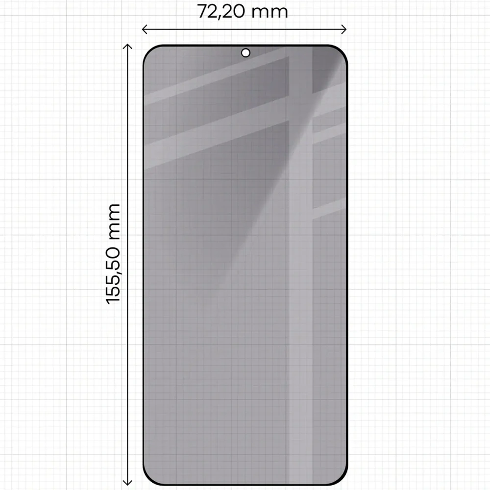 Prywatyzujące szkło hartowane Bizon Glass Edge Shadow Duo do Samsung Galaxy S25+ Plus / S24+ Plus przyciemniane z czarną ramką [2 PACK]